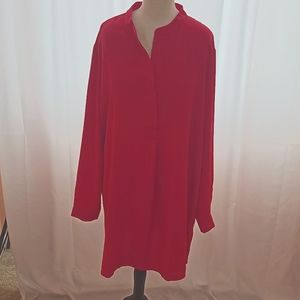 Pink Azela Plus LS Tunic NWT XXL